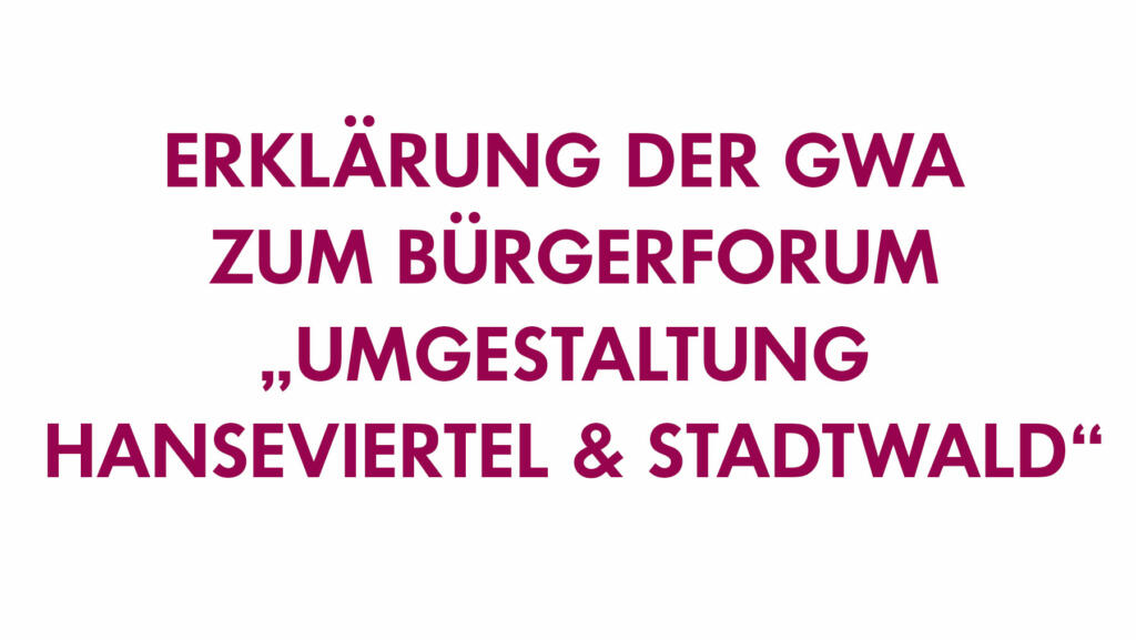 Zu Gerüchten um  Rückbau im Hanseviertel